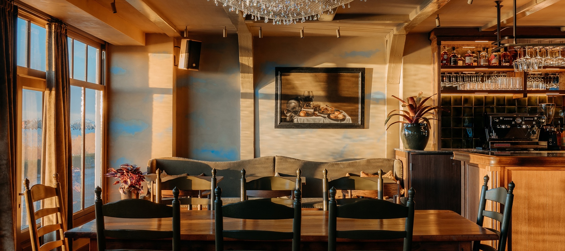 Bar Tables at Restaurant De Mark