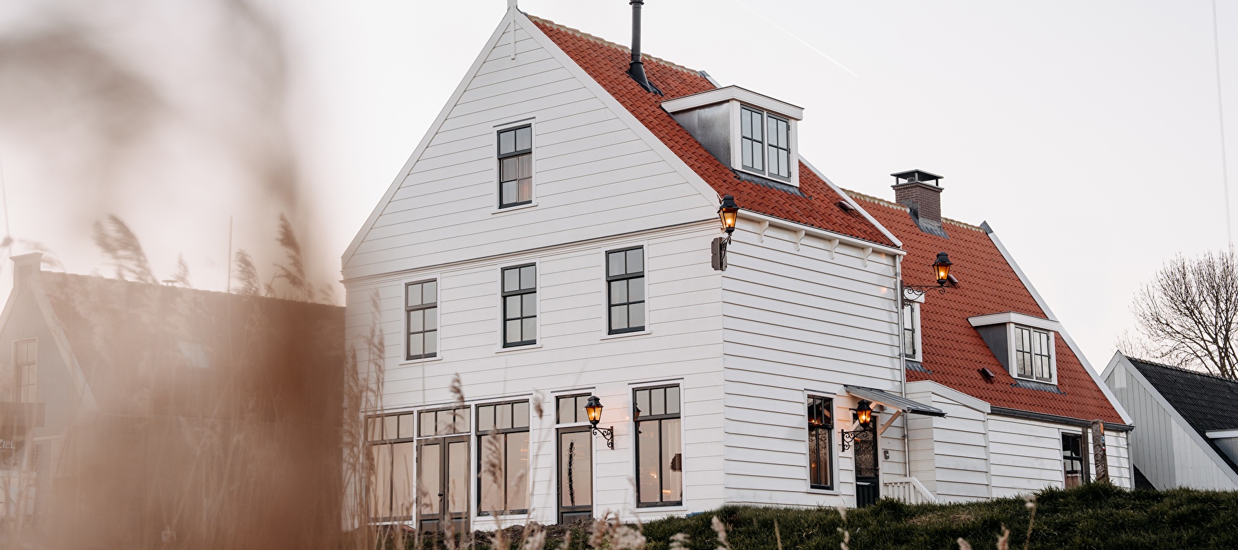 People having coffee at De Durgerdam terrace